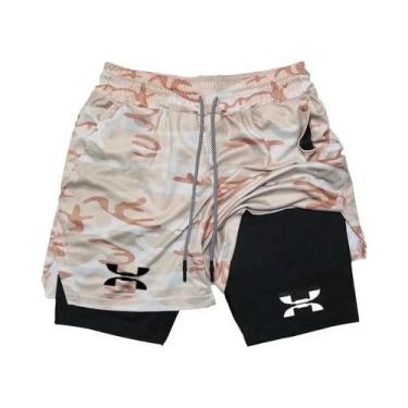 Imagem de Shorts Masculinos De Secagem Rápida 2 Em 1 Para Academia, Corrida, Tre