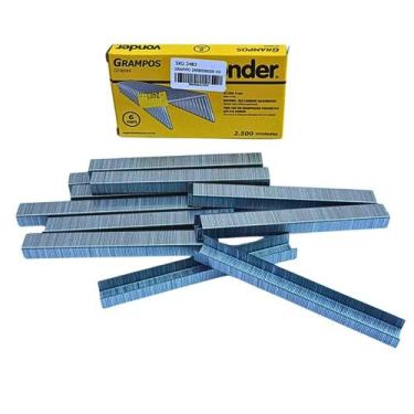 Imagem de Grampos Tipo Reto 6mm Vonder P/ Grampeador Gpv 616 2500un - 2898006006