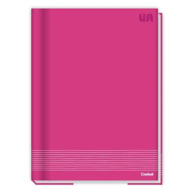 Imagem de Caderno Brochura Capa Dura Universitário Lift 96 Folhas Credeal Rosa