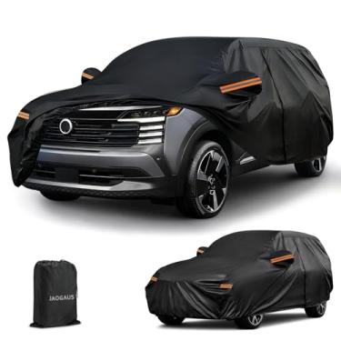 Imagem de Capa de carro para Nissan Kicks 2016-2025 2026, capas de SUV de ajuste personalizado para todos os climas com porta com zíper, capa de faixas à prova de vento, faixa refletiva para capa de neve e