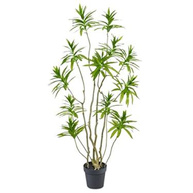 Imagem de SLGGPJBU Plantas falsas árvore artificial simulação árvore artificial em vaso planta árvore falsa para casa jardim interior exterior decoração plantas artificiais interior exterior, 180 cm