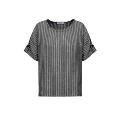 Imagem de Blusa Feminina Biamar Mullet Listrada Cinza Escuro/Claro-Feminino