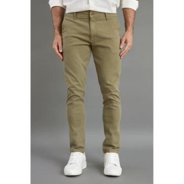Imagem de Calça Sarja Sport Fino Masculina Casual Color Dialogo-Masculino