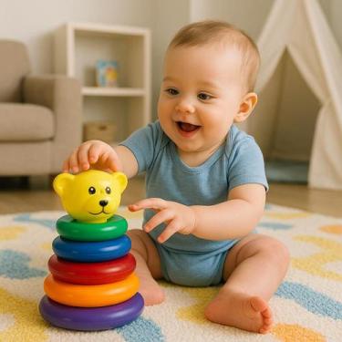 Imagem de Ursinho Didático Brinquedos para Bebês - Pica Pau - Pica Pau Brinquedo