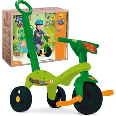 Imagem de Triciclo Dino Park Motoca Velocípede Com Empurrador - Samba Toys