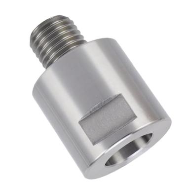Imagem de Garosa Adaptador de Eixo de Torno, Aço 45, Conexão Eficiente para Marcenaria, 1 Polegada 8TPI Macho 1 Polegada 12TPI Fêmea para Projetos de Torneamento de Madeira