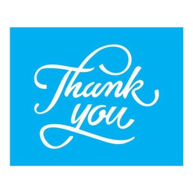 Imagem de Stencil Tamako Thank You - 20X25Cm - Ref B793