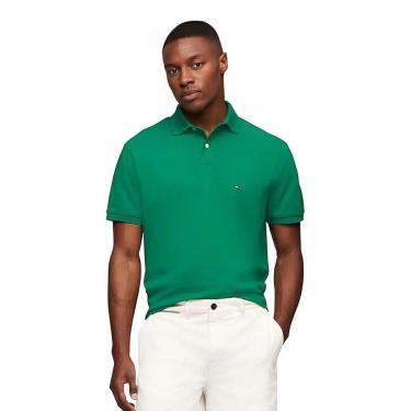 Imagem de Camiseta Gola Polo Tommy Hilfiger Im 1985 Verde Claro Slim-Masculino