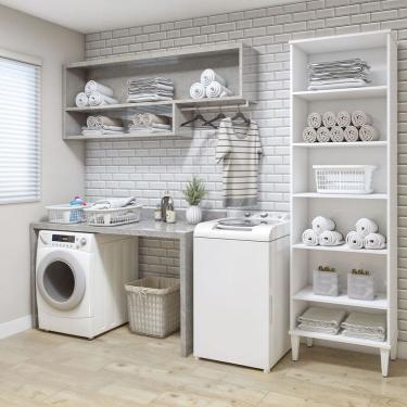 Imagem de Lavanderia Modulada Aracaju 5 Prateleiras Kaiki Moveis
