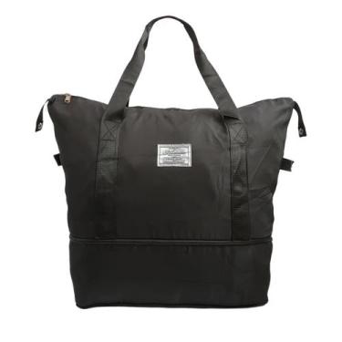 Imagem de Bolsa Sacola de Viagem Multifuncional Expansível Dobrável Grande Viage