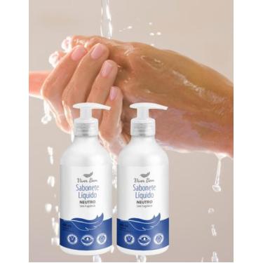 Imagem de Kit 2 Sabonete Líquido Neutro 480ml Viver Bem Profissional