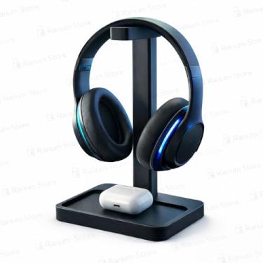 Imagem de Suporte de Mesa para Headfone e Fone De Ouvido Gamer. (Preto)