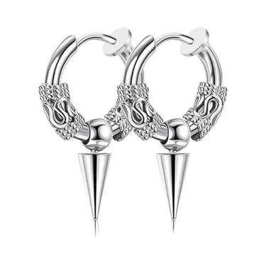 Imagem de Brincos De Clipe Com Pingente De Cruz Da Moda, Sem Furo, Para Homens E