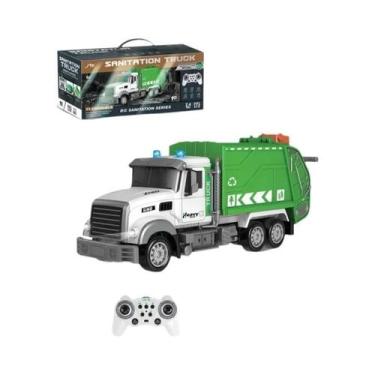 Imagem de Caminhão De Lixo RC Em Escala 1/12 Com Luzes E Som, Conjunto De Brinqu