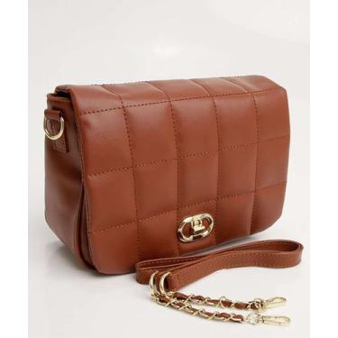 Imagem de Bolsa Transversal Crossbody Feminina Matelassê Marisa-81359, UN, Marro