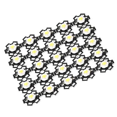 Imagem de Generic Bulbo Brilhante Alto do Projetor do Grânulo da Luz Diodo Emissor de Luz da Carcaça de Alumínio para a Iluminação de Tráfego, Fonte Luminosa Microplaqueta de 25PCS 3W 3.2-3.4V (30.000-35.000K)