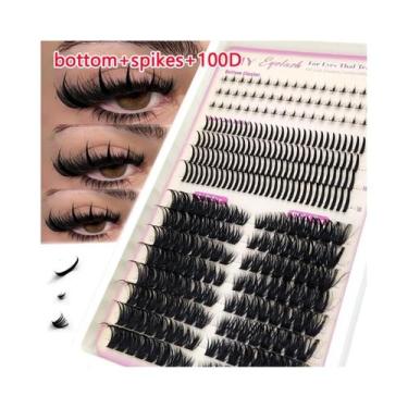 Imagem de Cílios Postiços Em Cachos 30D-200D Com Ponta Curvada E Efeito Fada - H