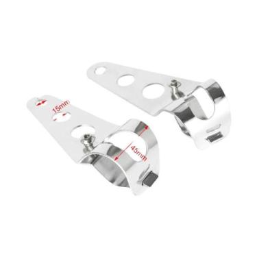Imagem de Suporte Ajustável Universal Para Farol De Moto, Braçadeira De Fixação 