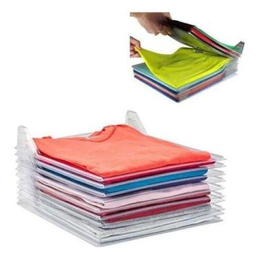 Imagem de Organizador De Camisa E Camiseta De Plástico Guardar Dobrado - Higipac