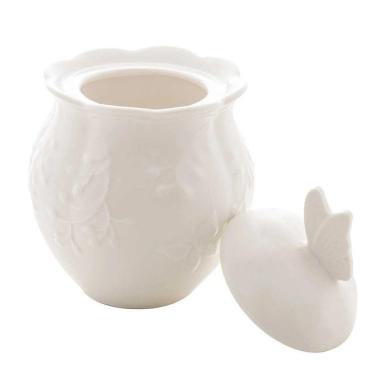 Imagem de Acucareiro Porcelana New Bone Butterfly Flower 9,5x9,5x13cm