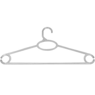 Imagem de Cabide de Roupa Vestido Regata Alça Adulto Cristal Transparente Cinque