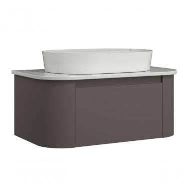 Imagem de Gabinete Suspenso Para Banheiro Estela 1g 80cm Havana