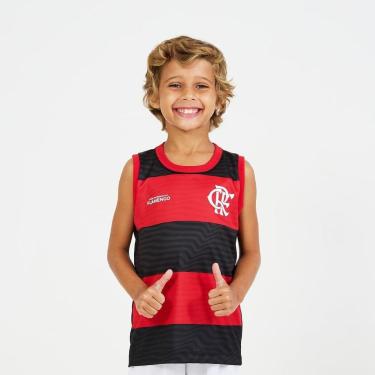 Imagem de REGATA FLAMENGO PRESENCA INFANTIL VERMELHO/PRETO 10-Unissex