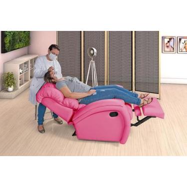 Imagem de Poltrona Imperial Zero Wall Reclinável - Império Estofados, Pink 314