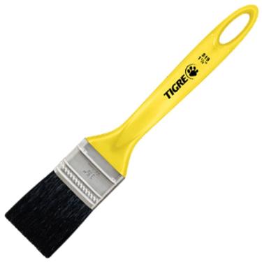 Imagem de Trincha Média Para Pintura 519 com Filamento Sintético Preto 1.1-2 60519006 Pinceis Tigre Trinch