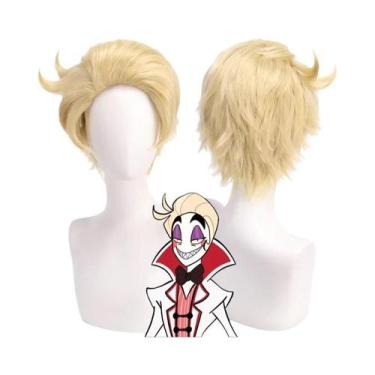 Imagem de Peruca Cosplay Masculina Dourada De Cabelo Curto Lucifer Morningstar P