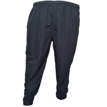 Imagem de Calça Masculina Plus Size de Tactel Lisa c/ Bolsos s/ Detalhes Cor Lisa - Stilo Port-Masculino