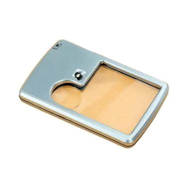 Imagem de 1 lupa de cartão de pc com luz led lupa 3 vezes ou 6 vezes leitura por