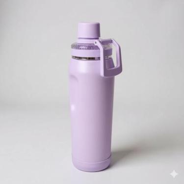 Imagem de Garrafa Térmica Inox Hydra com Capa Protetora Agua Gelada e Quente Aca