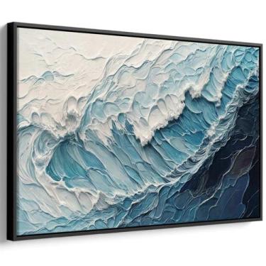 Imagem de Quadro Mar - Pintura do Movimento das Ondas Eternas - Mioquadros, 160x