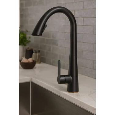 Imagem de Torneira Cozinha Gourmet Monocomando Extensível Inox Quente e Fria
