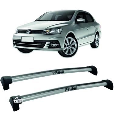 Imagem de Rack Teto Aluminio Prime VW Voyage G8 20/24 4pts Prata PR021