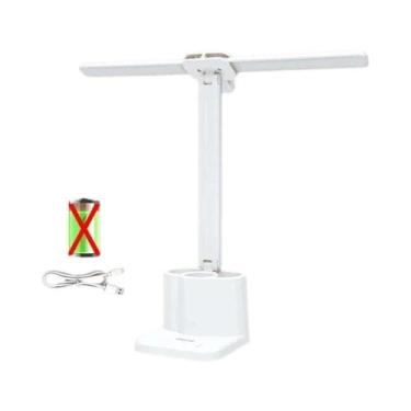 Imagem de Luminária De Mesa LED Táctil Regulável, Recarregável via USB, Proteção