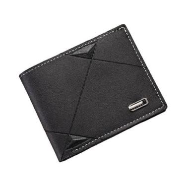 Imagem de Carteira Masculina Casual De Moda Curta, Fina E Macia, Com Múltiplos C