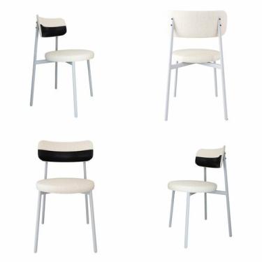 Imagem de Cadeira Kyta Fixa com 4 Pés 50 X 44,7 X 83,8 Cm com 4 Unidades - Metal
