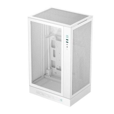 Imagem de Gabinete Gamer DeepCool CH270 Digital Mini Tower Vidro Frontal Branco