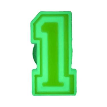 Imagem de Pingentes De Letras Do Alfabeto Que Brilham No Escuro Para Sandálias C