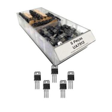 Imagem de 5x C.I. Ua7912 = Ua 7912 = Ka7912 Regulador Metálico - CHIPSCE, 5