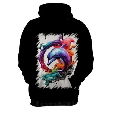 Imagem de Blusa de Frio Golfinho Inteligência Arte Pintura 10 - Kasubeck Store®,