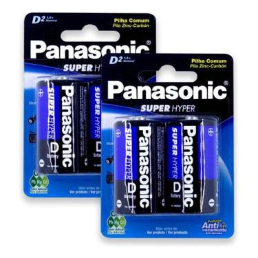 Imagem de Pilha Panasonic D Grande Lanterna Rádio Cilíndrica - kit de