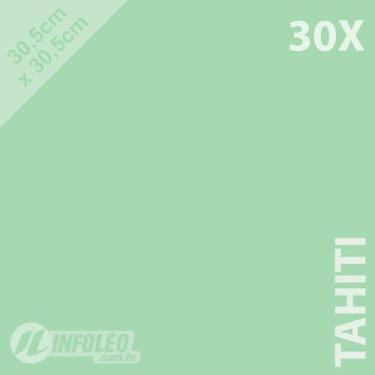 Imagem de 30 Folhas Color Plus 30,5x30,5cm 180g Tahiti (verde Água)