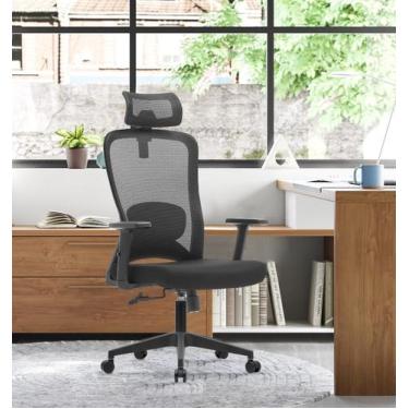 Imagem de Cadeira Presidente Executiva Giratória Ergonômica Escritório Home Offi