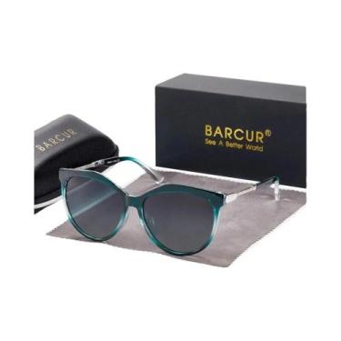Imagem de Óculos de Sol BARCUR - Formato Gatinho Redondo com Lentes Polarizadas,