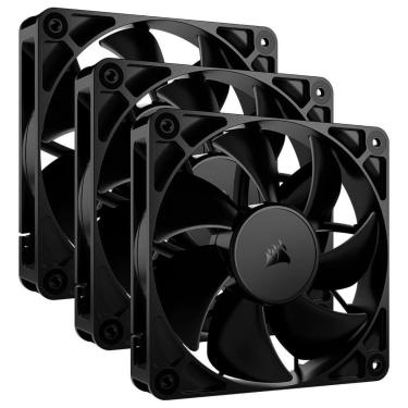 Imagem de Kit com 3 Ventoinhas Corsair RS120, 120mm, PWM, Preto - CO-9050189-WW-Unissex