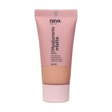 Imagem de Base Líquida Hyaluronic Matte Cor 2.5 Nina Make Up - 30ml