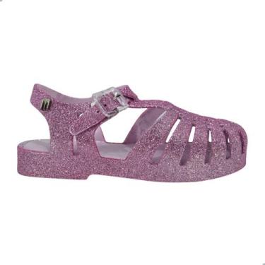 Imagem de Sandália Mini Melissa Possession Rosa Glitter Infantil, Rosa glitter p